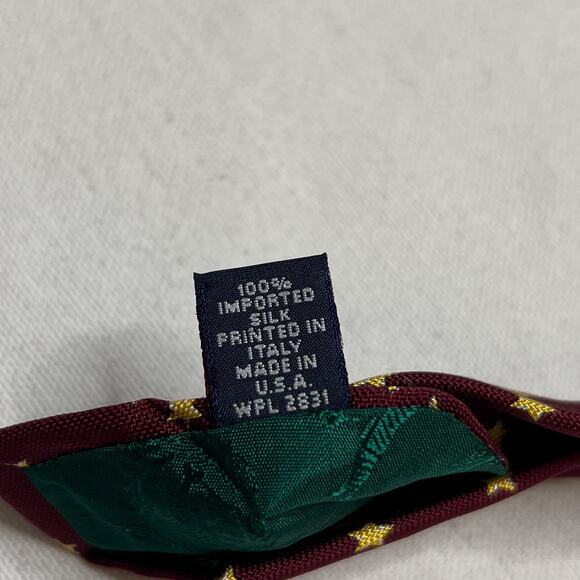 Tommy Hilfiger Crest Print Tie Fluer Di Lis Star Print Silk Multicolor Formal - Picture 6 of 8